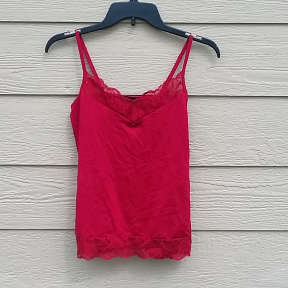 White House Black Market tank top Red Sz S - Picture 1 of 7